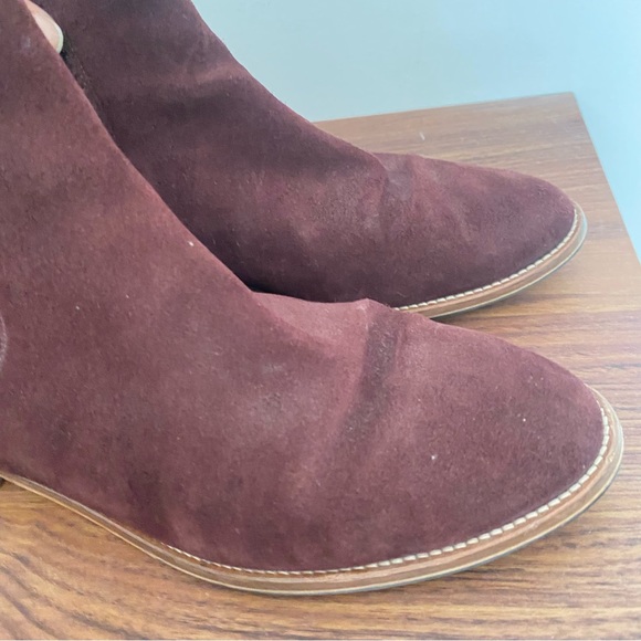 MASSIMO DUTTI - Burgundy Suede Chelsea Boots - size 40 EUR - Picture 11 of 11